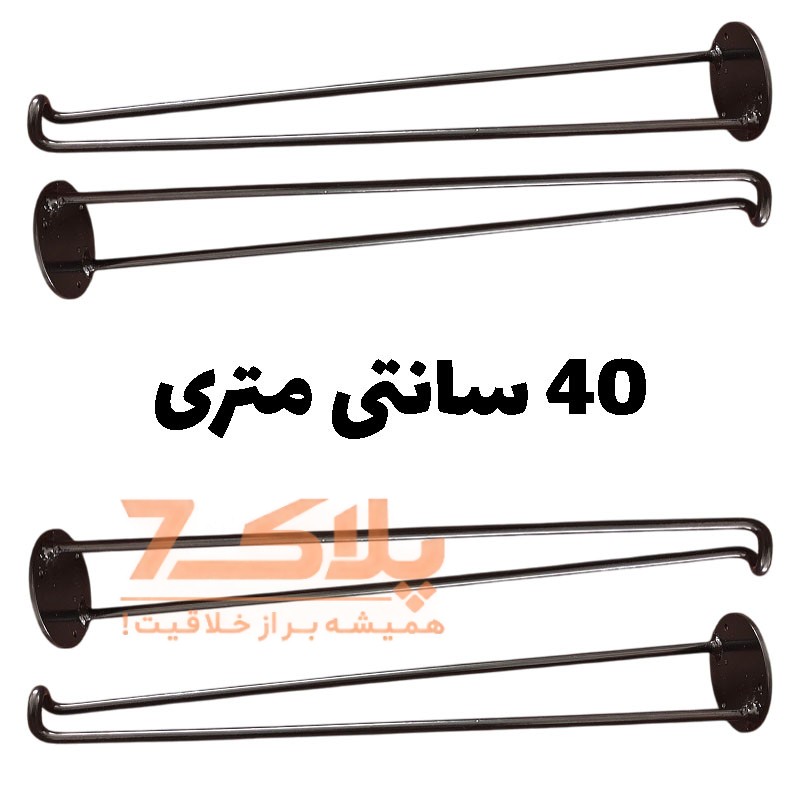 پایه میز ثابت ۴۰ سانتی‌متر متری – مجموعه ۴ عددی – فلز درجه یک – نصب آسان
